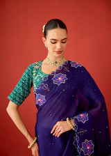 ZOHRA SAREE - PURPLE