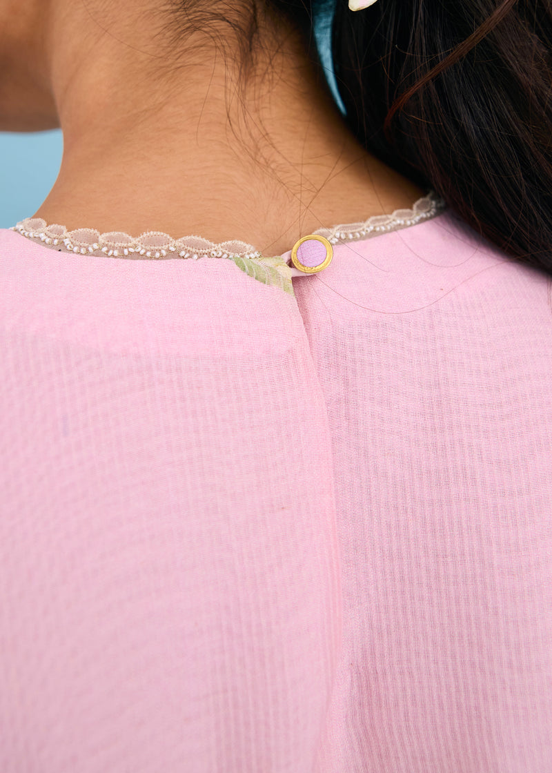 NIVA KURTA SET - SOFT PINK