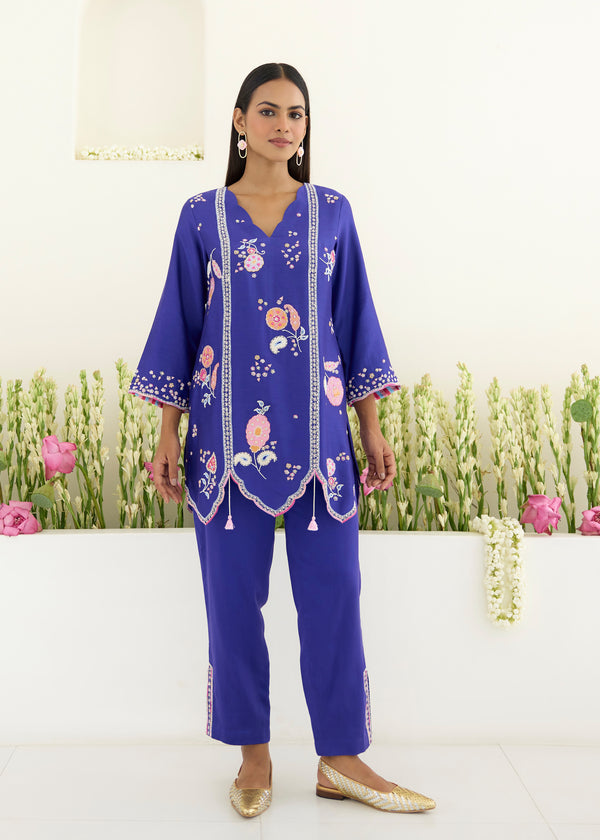 LUMA CO-ORD SET - AZURE BLUE
