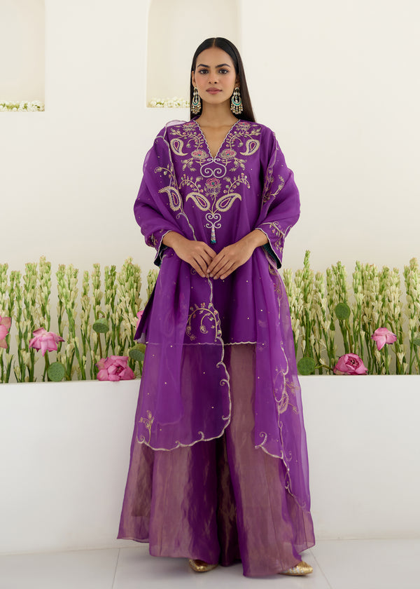 KAYA SHARARA SET -JAAMUN-WITH DUPATTA
