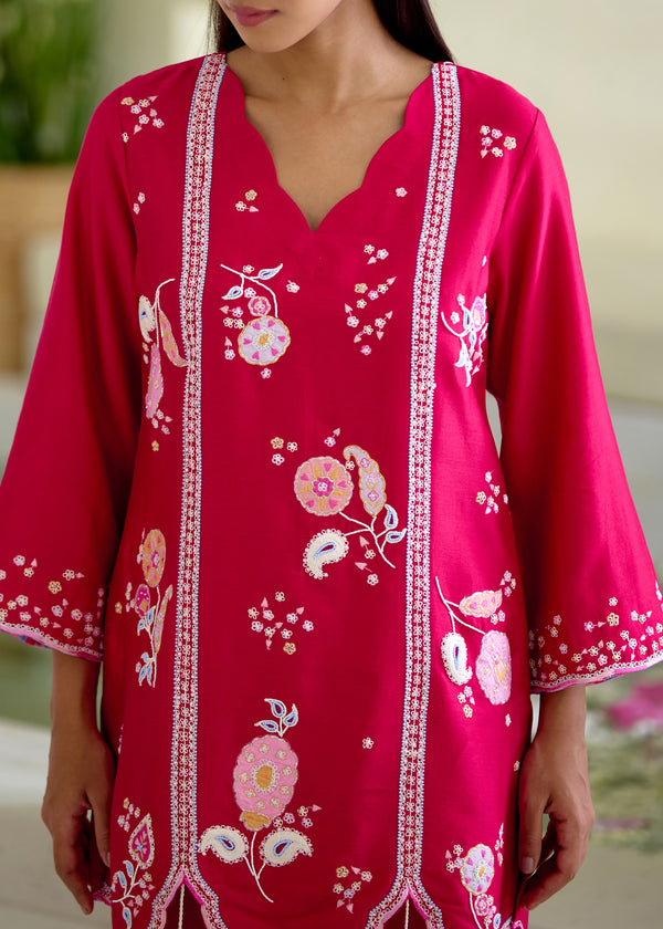LUMA CO-ORD SET - VERMILION RED