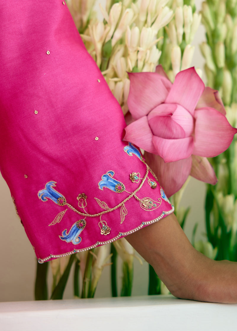 INAYA ANARKALI SET-PINK