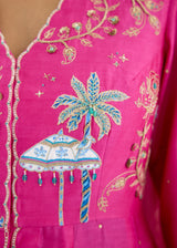 INAYA ANARKALI SET-PINK