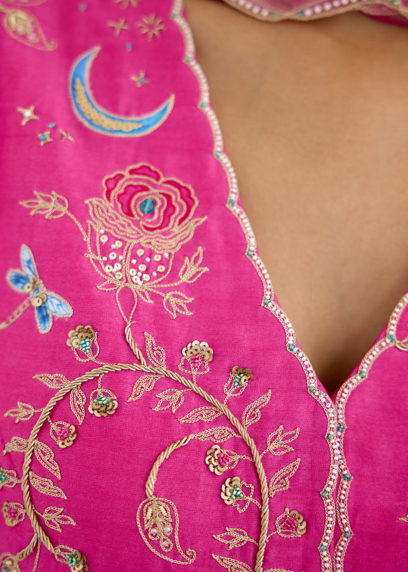 INAYA ANARKALI SET-PINK