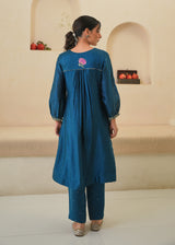 Jehan Kurta Set - Pebble Black