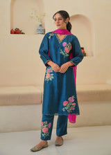 Jehan Kurta Set - Pebble Black