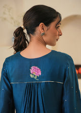 Jehan Kurta Set - Pebble Black
