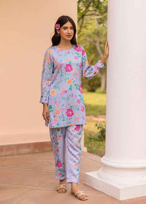 Seri Co-ord Set - Powder Blue