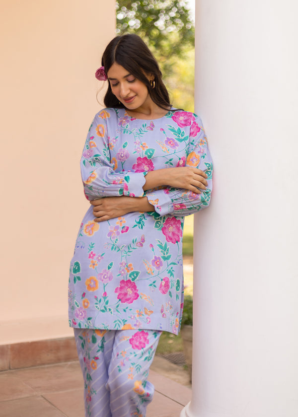 Seri Co-ord Set - Powder Blue