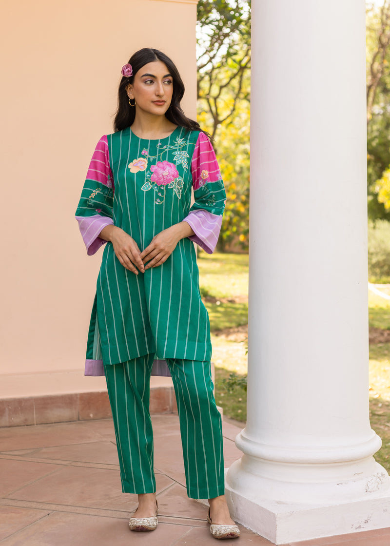 Zia Co-ord Set - Emerald Green