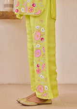 LIZA CO-ORD SET - PEAR GREEN