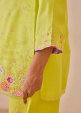 LIZA CO-ORD SET - PEAR GREEN