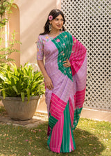 Zia Saree Blouse Set - Multi Coloured