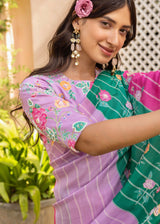 Zia Saree Blouse Set - Multi Coloured