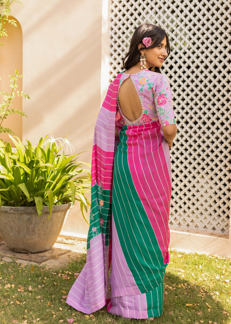 Zia Saree - Multi Coloured
