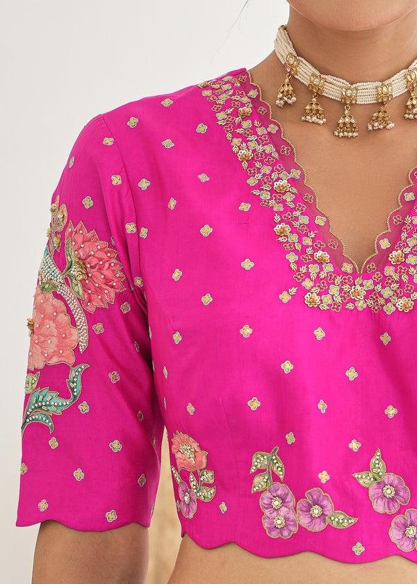 Feeha Blouse- Magenta