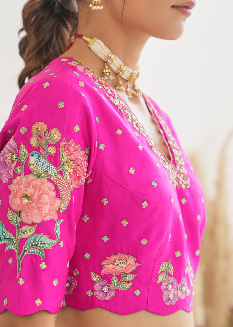 Feeha Blouse- Magenta
