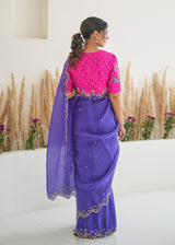 Nargis Saree - Royal Purple