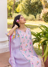 Iris Kaftan - Powder Blue - Soft Pink