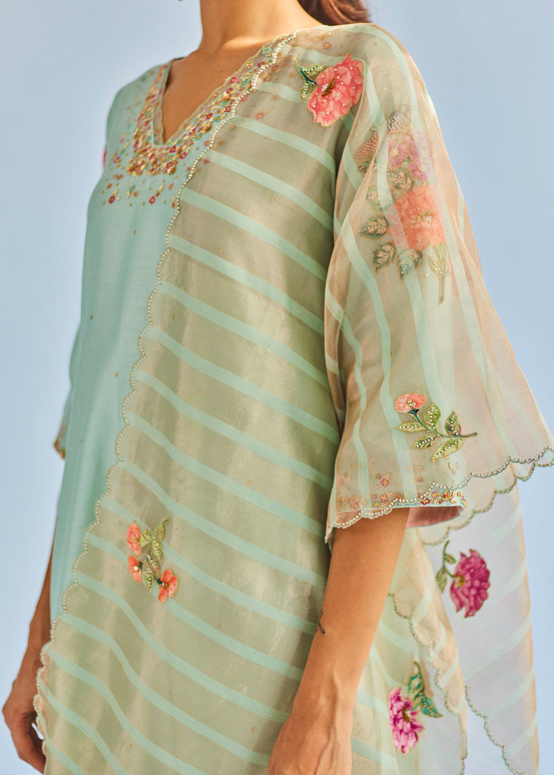AISHA KURTA SET - SAGE GREEN