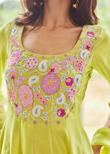 AELIA ANARKALI SET - PEAR GREEN
