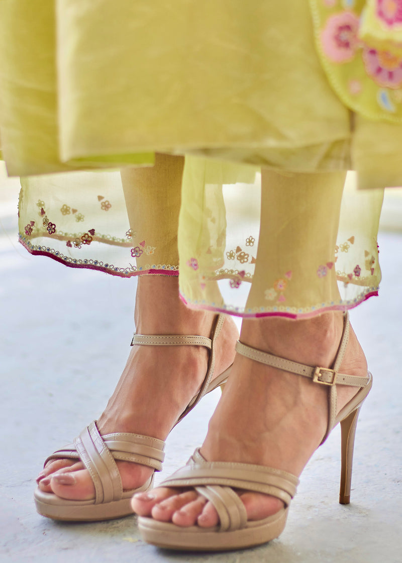 AELIA ANARKALI SET - PEAR GREEN