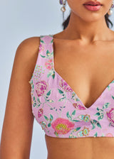 Neha Shetty in our Iva saree Blouse Set - Mauve