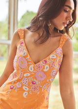 Urmi Daga in our Zyra Sharara Set - Tangerine Orange