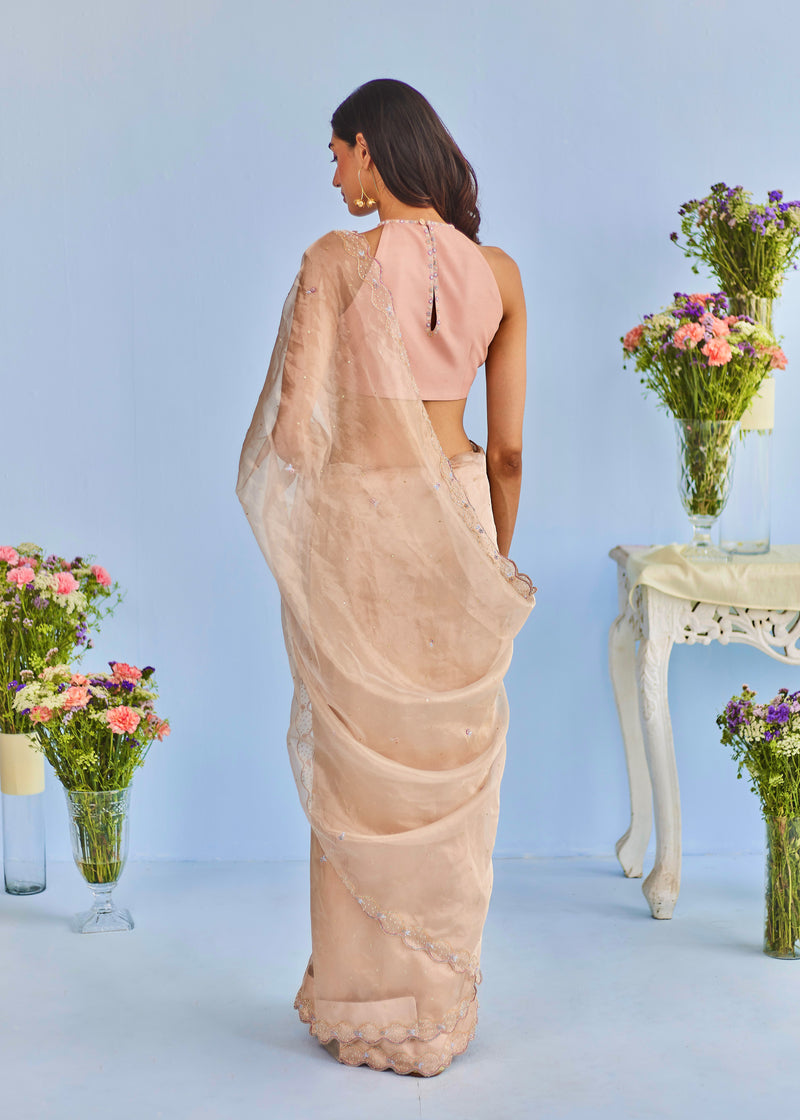 AKIRA SAREE - ROSE GOLD AKIRA SAREE - ROSE GOLD