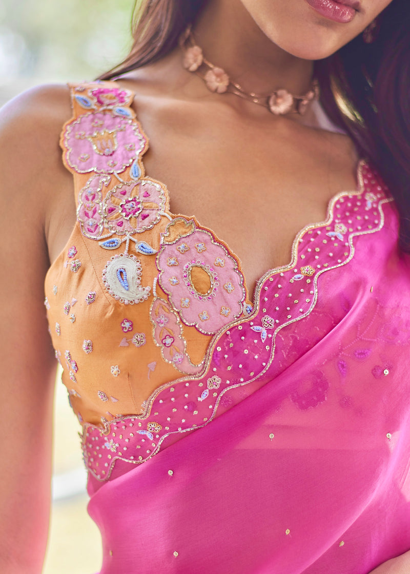 AKIRA SAREE - FUSCHIA PINK