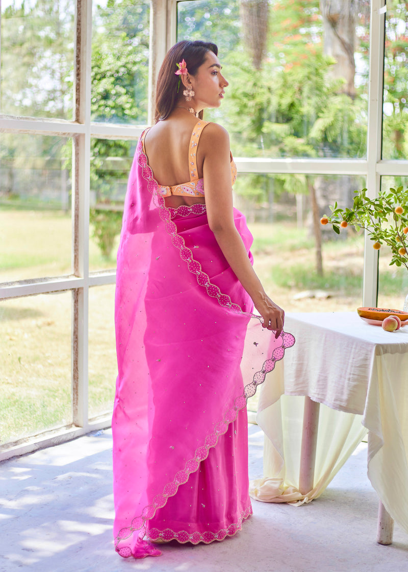AKIRA SAREE - FUSCHIA PINK
