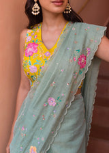 Avril Saree - Sage Green