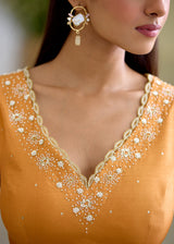 NELLI BLOUSE-TANGERINE ORANGE