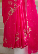 IDIKA SAREE RUYA BLOUSE-VERMILION RED