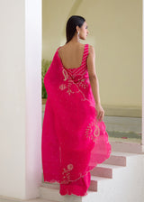 IDIKA SAREE RUYA BLOUSE-VERMILION RED