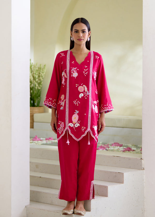 LUMA CO-ORD SET - VERMILION RED