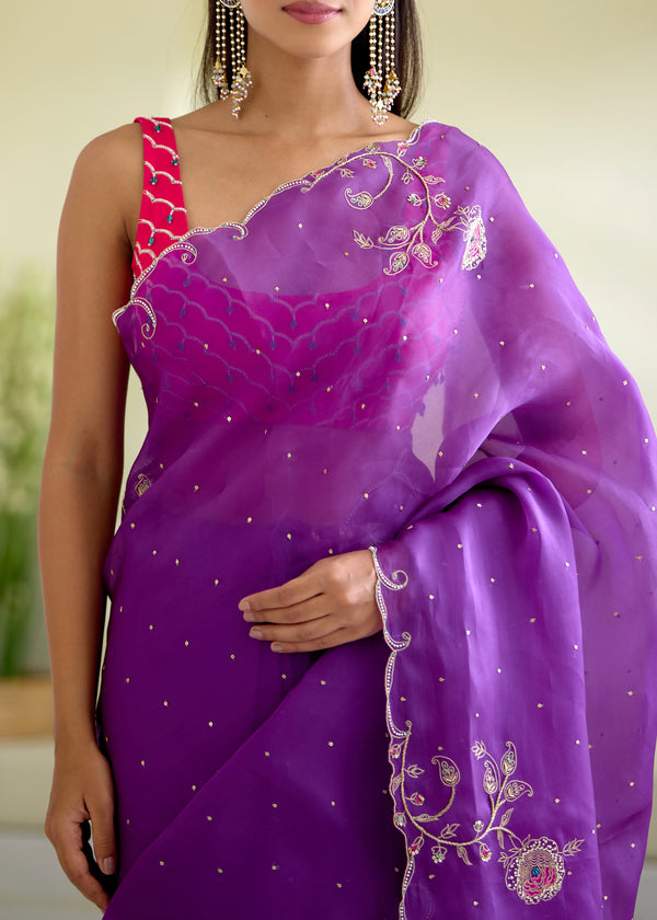 IDIKA SAREE RUYA BLOUSE-JAAMUN