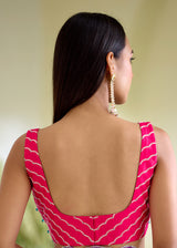IDIKA SAREE RUYA BLOUSE-VERMILION RED