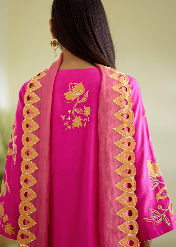 NELLI KURTA SET - PINK