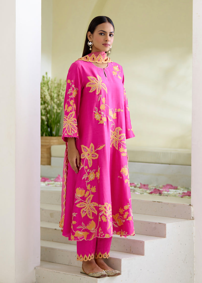 NELLI KURTA SET - PINK