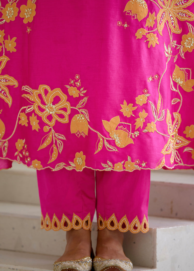 NELLI KURTA SET - PINK