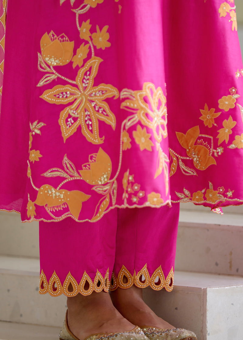 NELLI KURTA SET - PINK