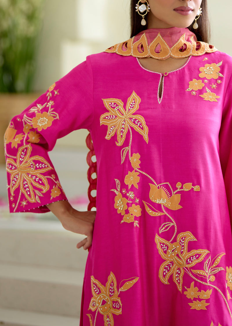 NELLI KURTA SET - PINK