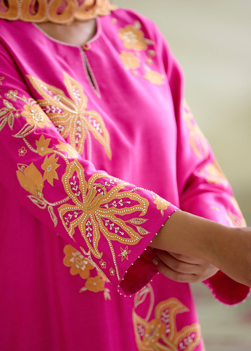 NELLI KURTA SET - PINK