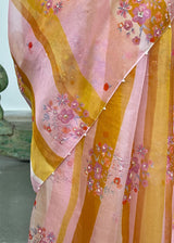 Stripe Saree - Multicolour