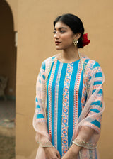 Vali Kurta Set - Blue