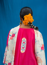 Inaayat Short Kurta Set - Berry Pink