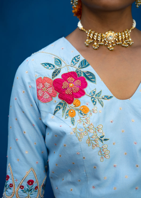 Ruhi Blouse - Powder Blue