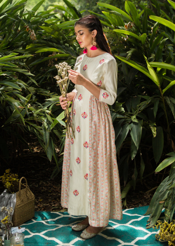 Phirni Bootah Dress -  Off White