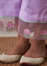 Sia Long Kaftan Set - Lavender-Sage Green
